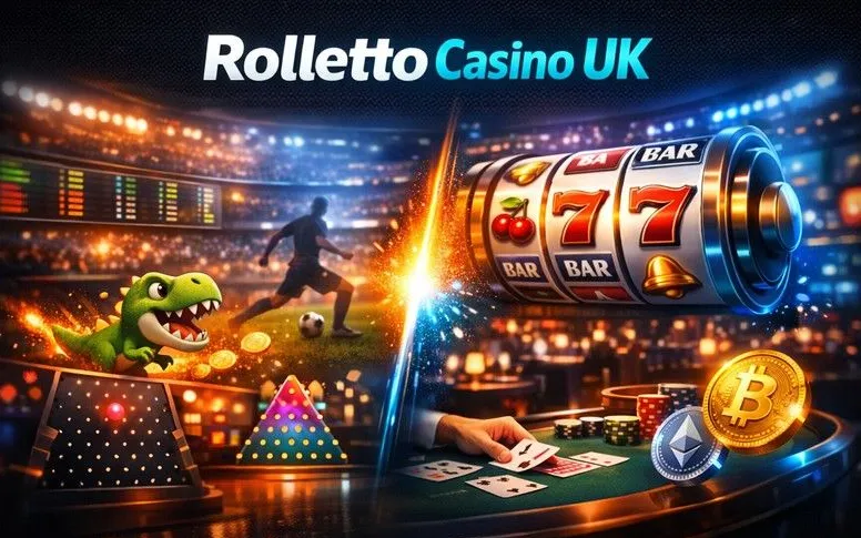 Rolletto Casino home page hero banner